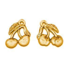 Cherries Plated Gold Charms - C345G