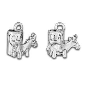 Clay Horse Silver Charm