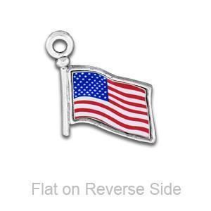 Colored American Flag Charm