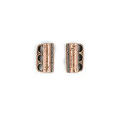 Copper 3-Hole Bead Bar 12mm-Watchus