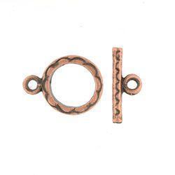 Copper Scalloped Toggle Set