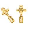Cork in Corkscrew Gold Plated Charms-Watchus