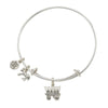 Covered Wagon Charm Bangle Bracelet-Watchus