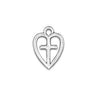 Cross Placed in Heart Charm-Watchus