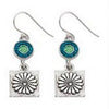 Daisy Earring-Sterling Earwires-Sterling Silver Plated-Watchus
