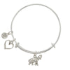 Elephant Heart Bangle Bracelet-Watchus