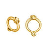 Engagement Ring Plated Gold Charms - C664G-Watchus