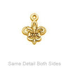 Fleur de Lis Plated Gold Charm-Watchus