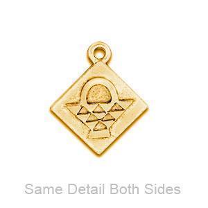 Gold Basket Quilt Block Charm-Watchus