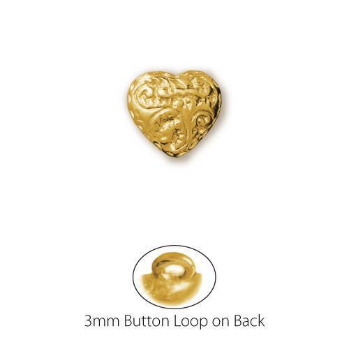 Gold Etruscan Heart Button-Watchus