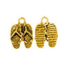 Gold Flip Flops Charm-Watchus