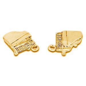 Gold Piano Charm