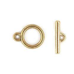 Gold Plain Toggle Set-Watchus