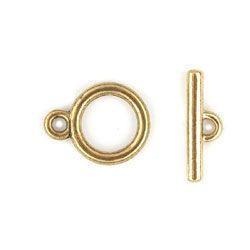 Gold Plain Toggle Set