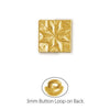 Gold Plated Quilt Square Button-Watchus