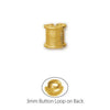 Gold Plated Spool of Thread Button-Watchus