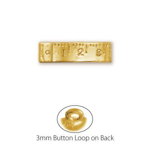Gold Plated Tape Measure Button-Watchus