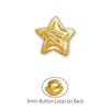 Gold Plated Zig Zag Star Button-Watchus