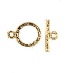 Gold Scalloped Toggle Set-Watchus