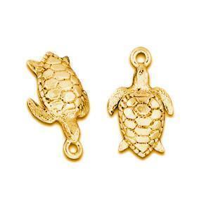 Gold Turtle Charm