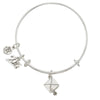 Graduation Cap 2015 Charm Bangle Bracelet-Watchus