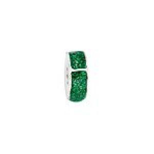 Green Epoxy Glitter Bead Fits Pandora Charm Bracelets