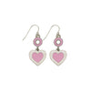 Heart Pink Earrings-Watchus