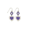 Heart Purple Earrings-Watchus