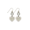 Heart White Earrings-Watchus