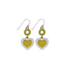 Heart Yellow Earrings-Watchus