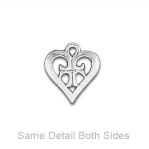 Heart and Cross Pewter Charm-Watchus