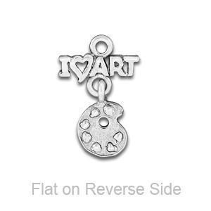I Love Art Linked Pewter Charm-Watchus
