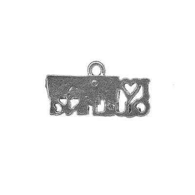 "I Love Quilting" Word Pewter Charm-Watchus