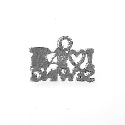 "I Love Sewing" Word Pewter Charm-Watchus
