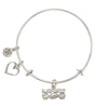 I Love Sports Charm Bangle Bracelet-Watchus