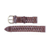 Italian Light Brown Leather Woven Band-Watchus
