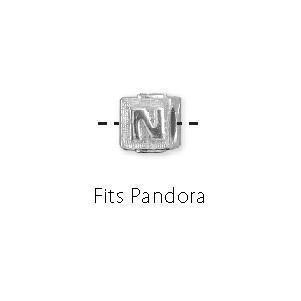 Letter N - Fits Pandora Bracelets-Watchus