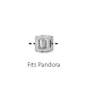 Letter U - Fits Pandora Bracelets-Watchus