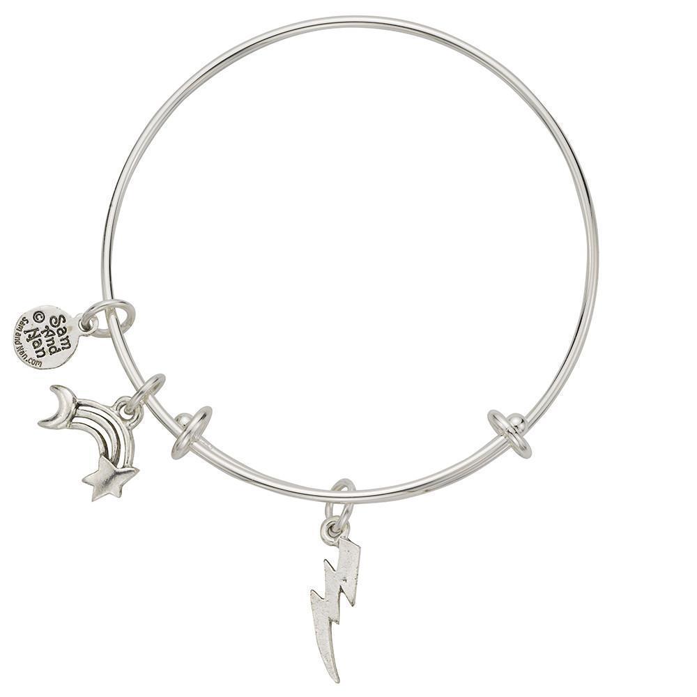 Lightning Rainbow Charm Bangle Bracelet-Watchus