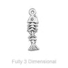 Linked Fish Skeleton Charm-Watchus