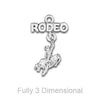 Linked Rodeo Bull Charm-Watchus