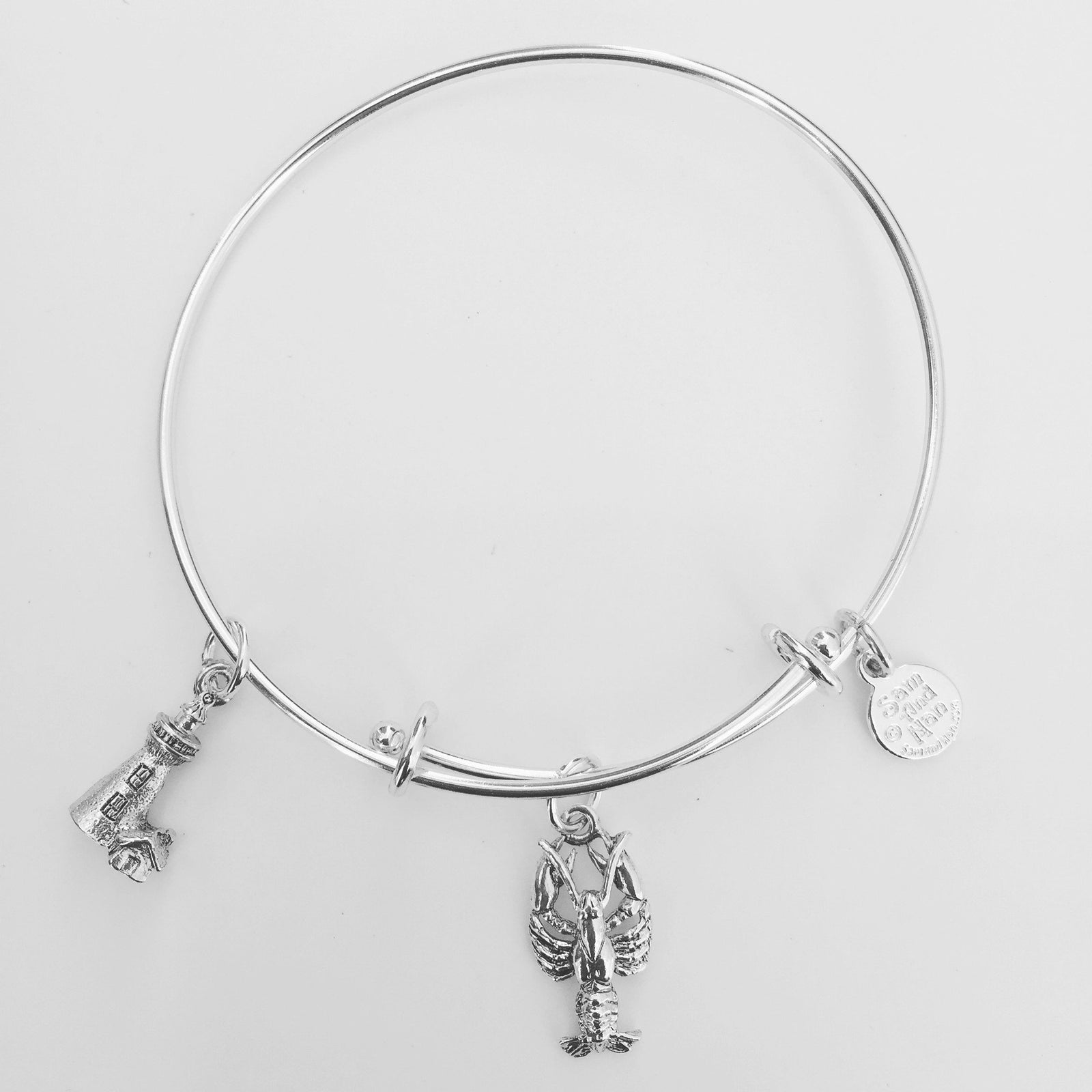 Lobster Lighthouse Bangle Bracelet-Watchus