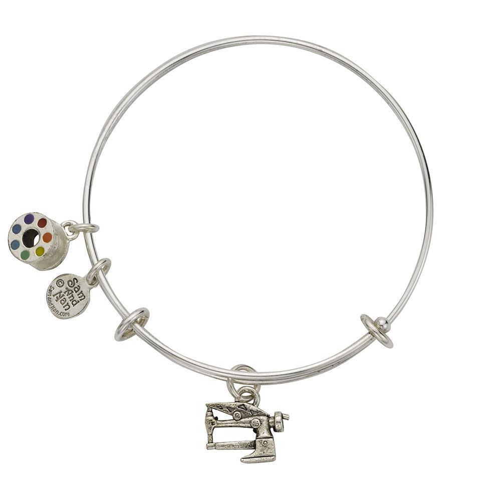 Long Arm Sewing Machine Bobbin Bangle Bracelet-Watchus