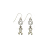 Lung Cancer Earrings White-Watchus