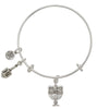 Menorah, Dreidel Charm Bangle Bracelet-Watchus