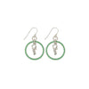 Neon Green Cheer Hoop Earring-Watchus