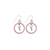 Neon Pink Cheer Hoop Earring-Watchus