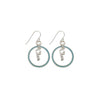 Neon Turquoise Cheer Hoop Earring-Watchus