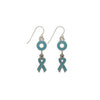 Ovarian Cancer Earrings Teal-Watchus
