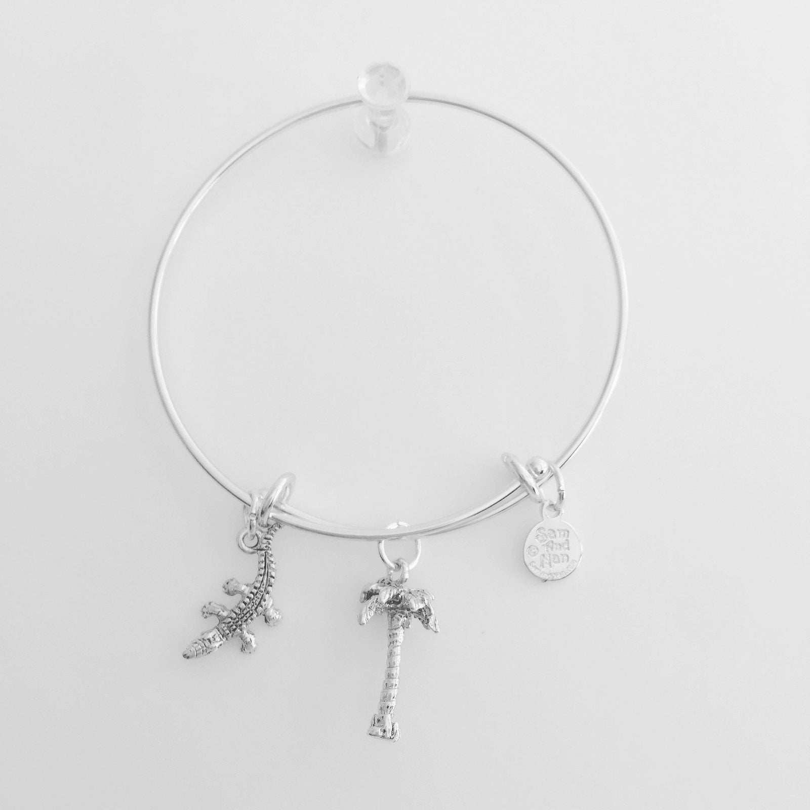 Palm Tree Alligator Bangle Bracelet-Watchus